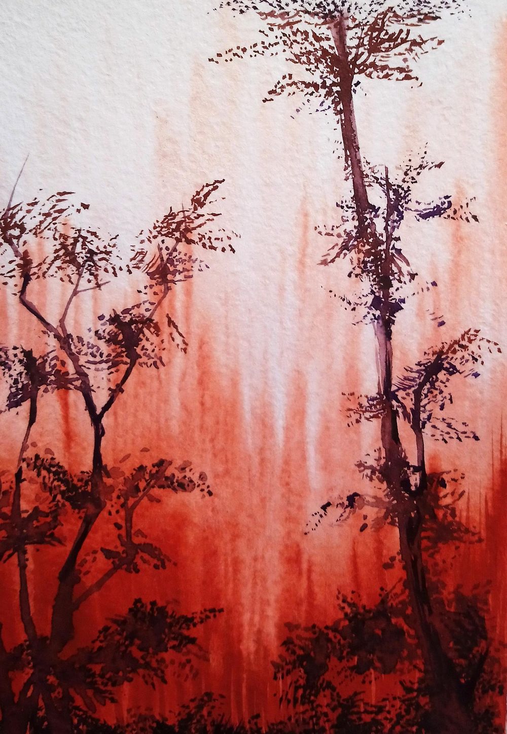 Monochrome paintings with Watercolor - Learn to paint using a single color - image 2 - student project