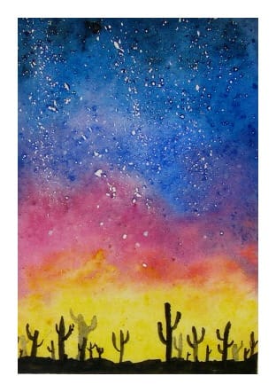 Fun and Easy Watercolour Galaxies - image 2 - student project