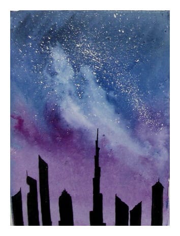 Fun and Easy Watercolour Galaxies - image 1 - student project