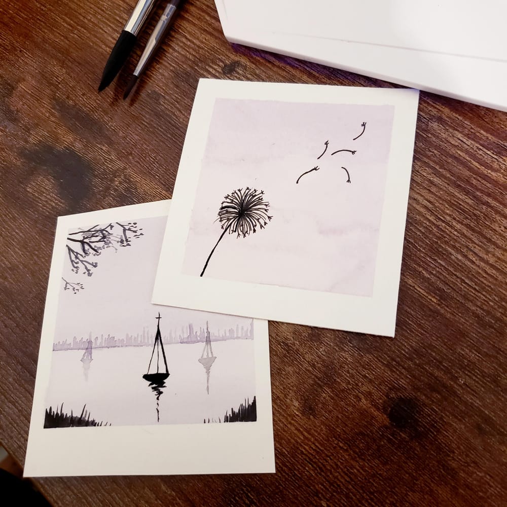 Watercolor Silhouettes - image 1 - student project