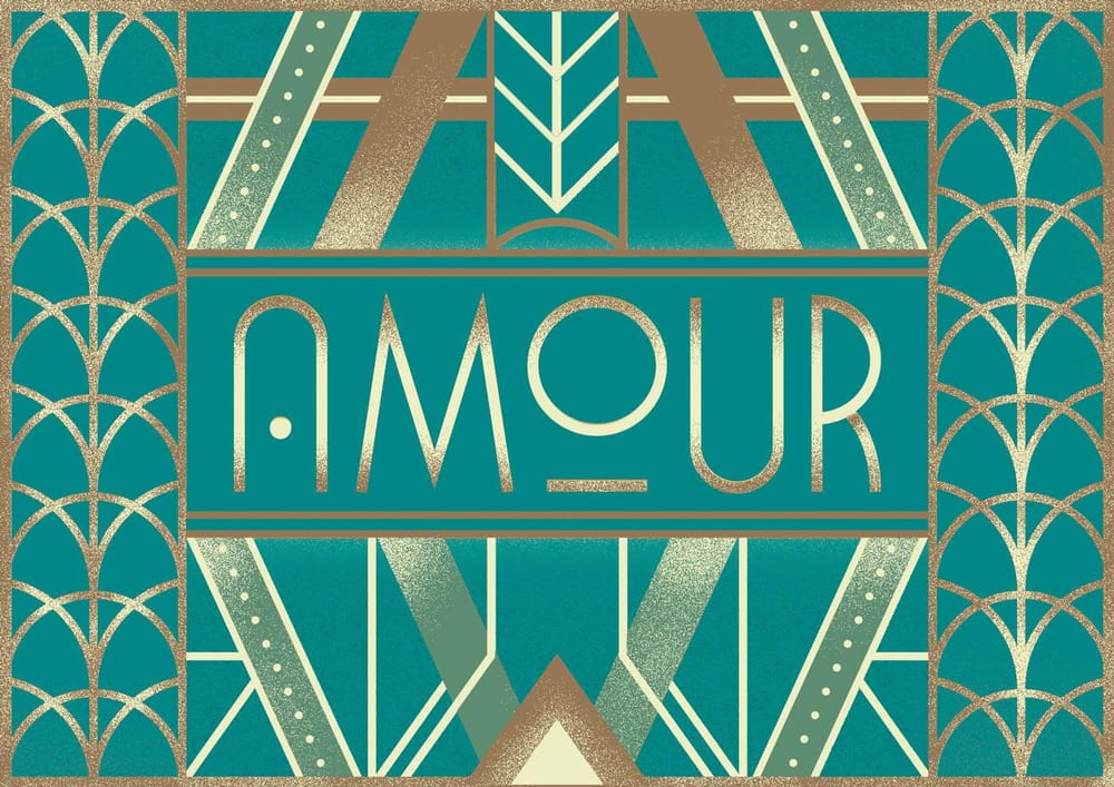 Amour - Art Deco lettering - image 8 - student project