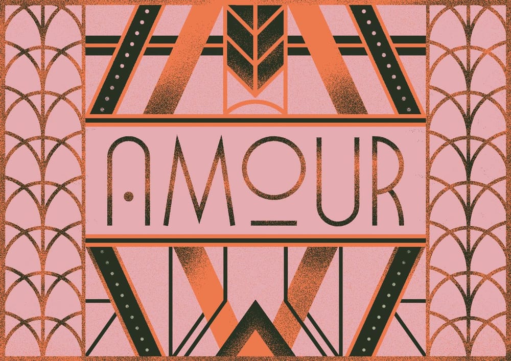 Amour - Art Deco lettering - image 9 - student project