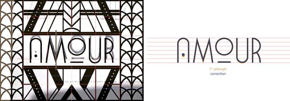 Amour - Art Deco lettering - image 3 - student project