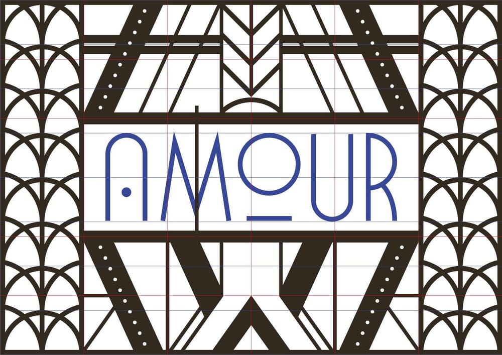 Amour - Art Deco lettering - image 5 - student project