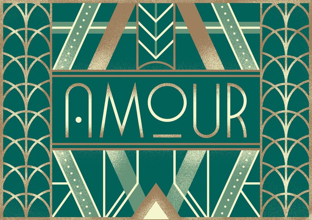 Amour - Art Deco lettering - image 7 - student project