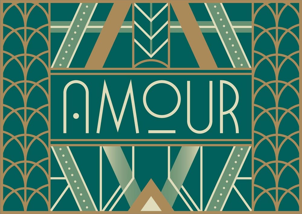 Amour - Art Deco lettering - image 6 - student project