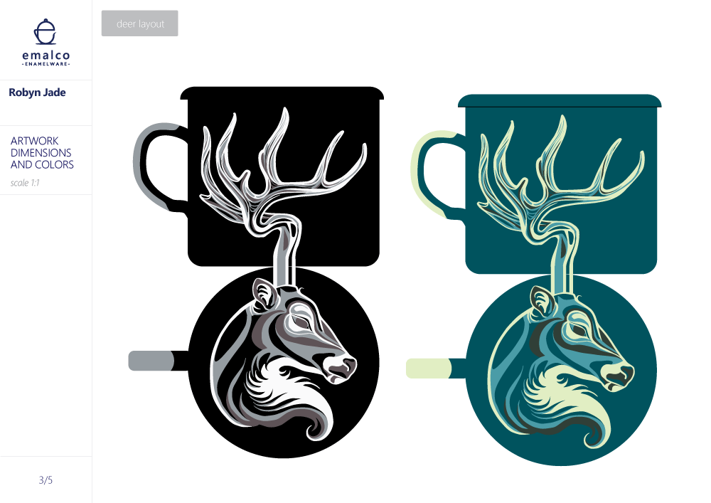 Loon and Deer - image 5 - student project