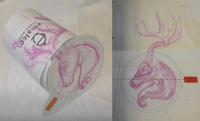 Loon and Deer - image 2 - student project