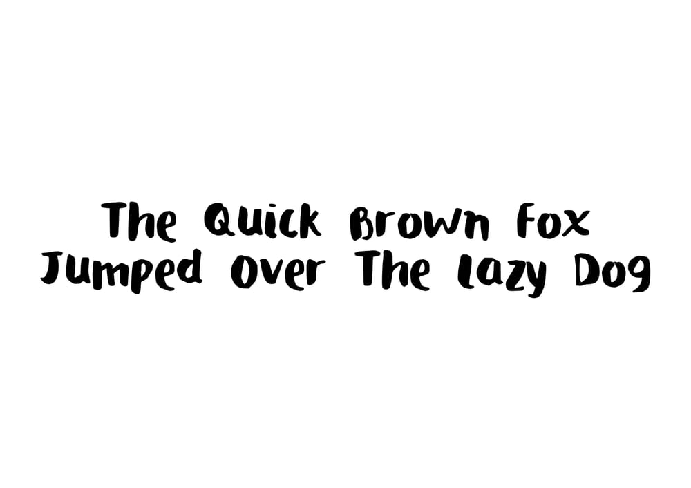 My First Handwritten Font - image 2 - student project