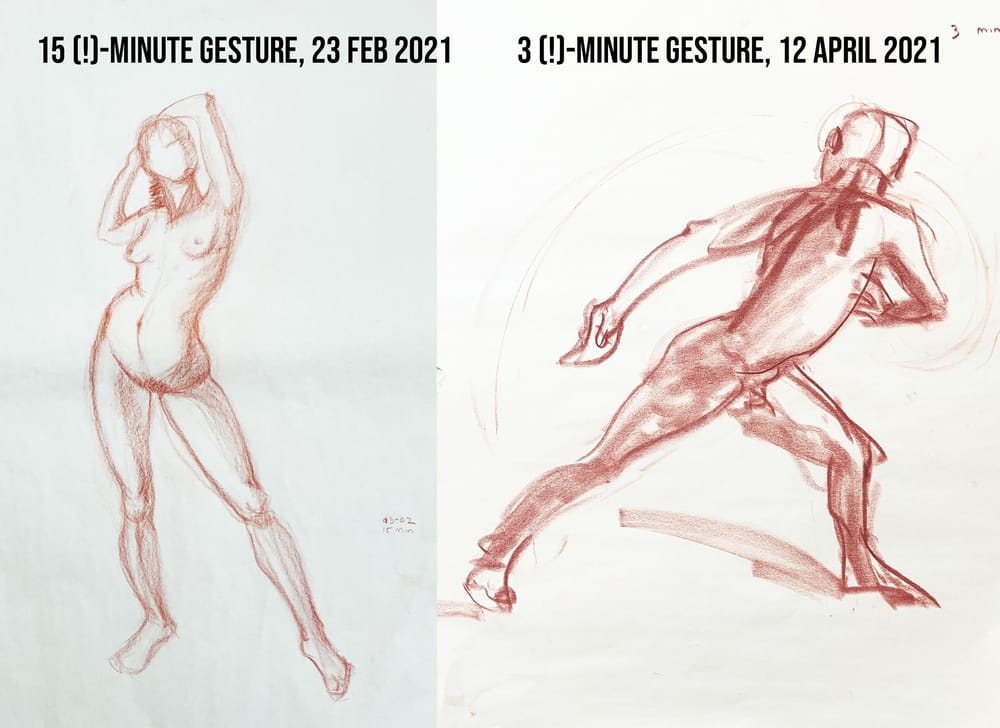 Update 18 April - 2021 : Lori's Gesture drawing project - image 2 - student project