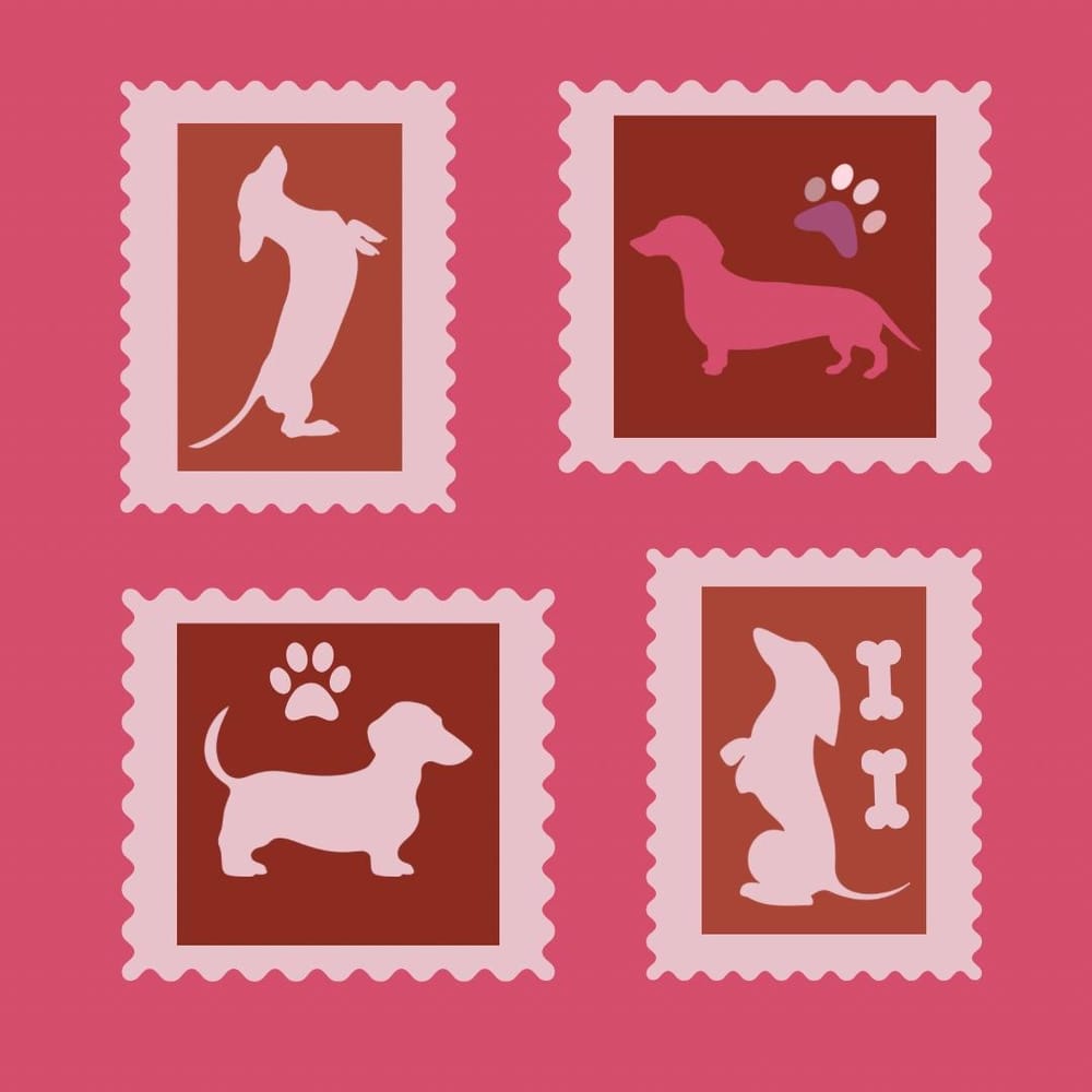 Stamp Collage Dog - image 1 - student project
