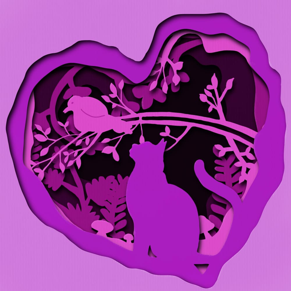 Cut out paper art skillshare student project