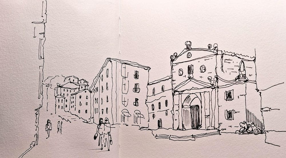 Bilbao in line and wash - image 1 - student project
