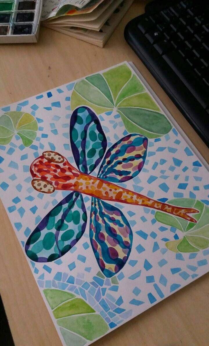 Puzzled dragonfly - image 1 - student project