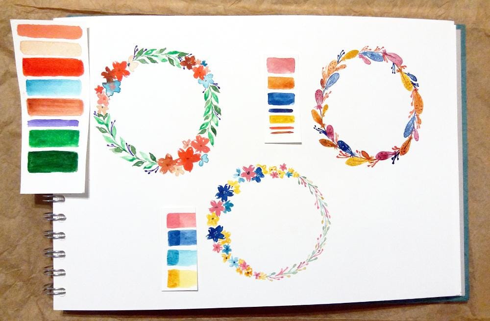 Colorful Wreaths - image 1 - student project