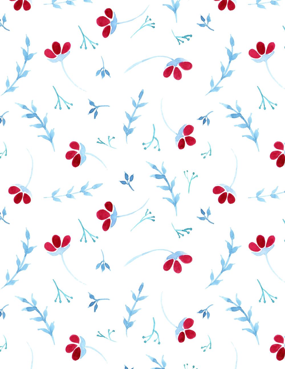 Florals wrapping paper - image 2 - student project