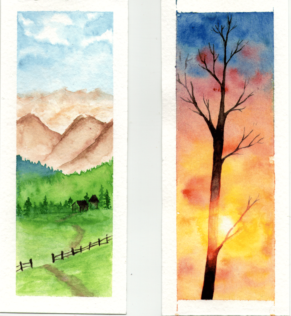 Landscape bookmarks - image 1 - student project
