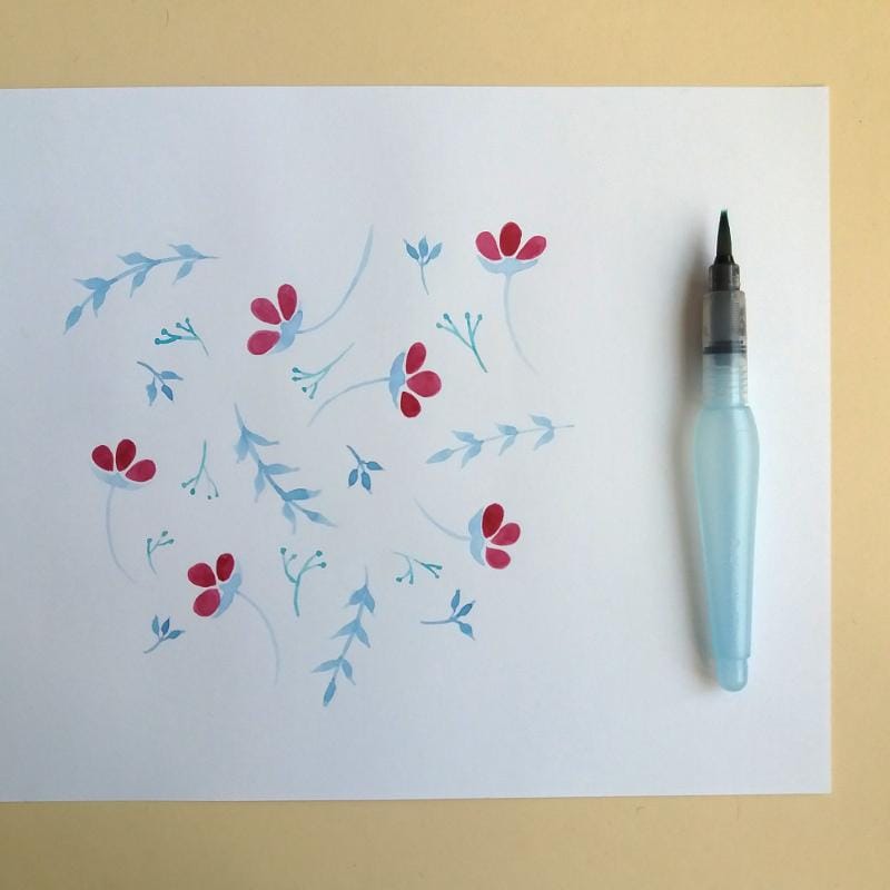 Florals wrapping paper - image 1 - student project
