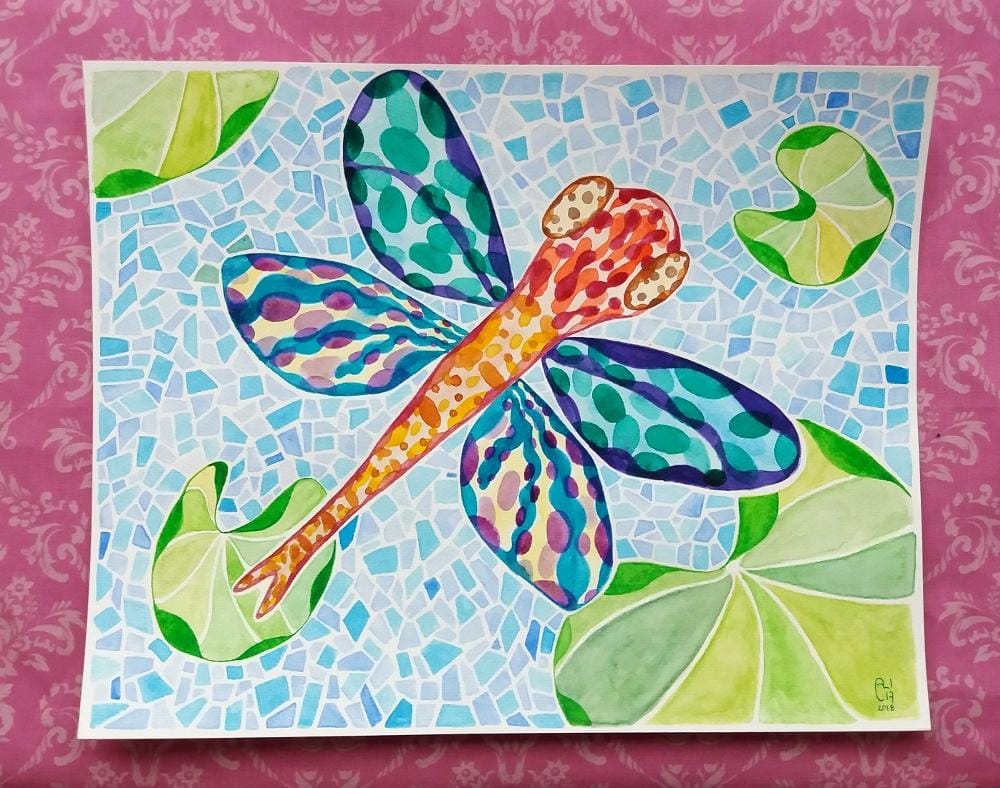 Puzzled dragonfly - image 2 - student project
