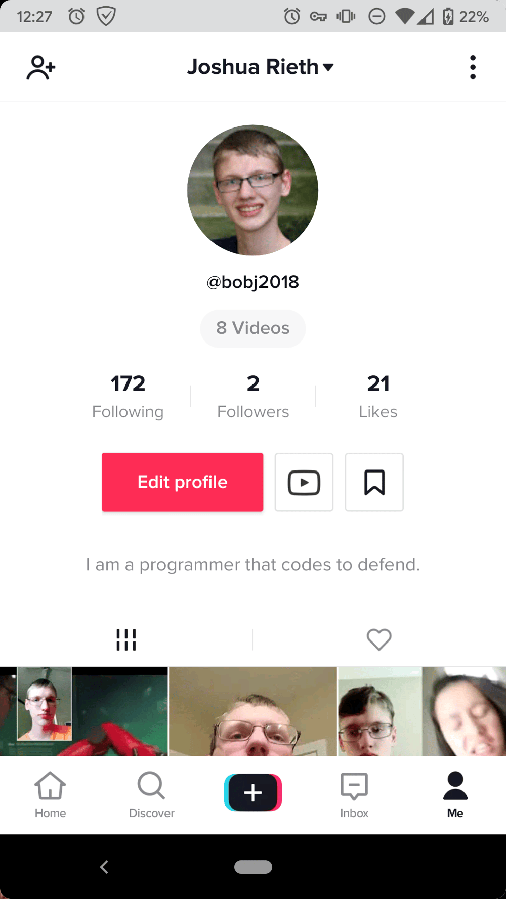 Bobj2018's TikTok - image 1 - student project