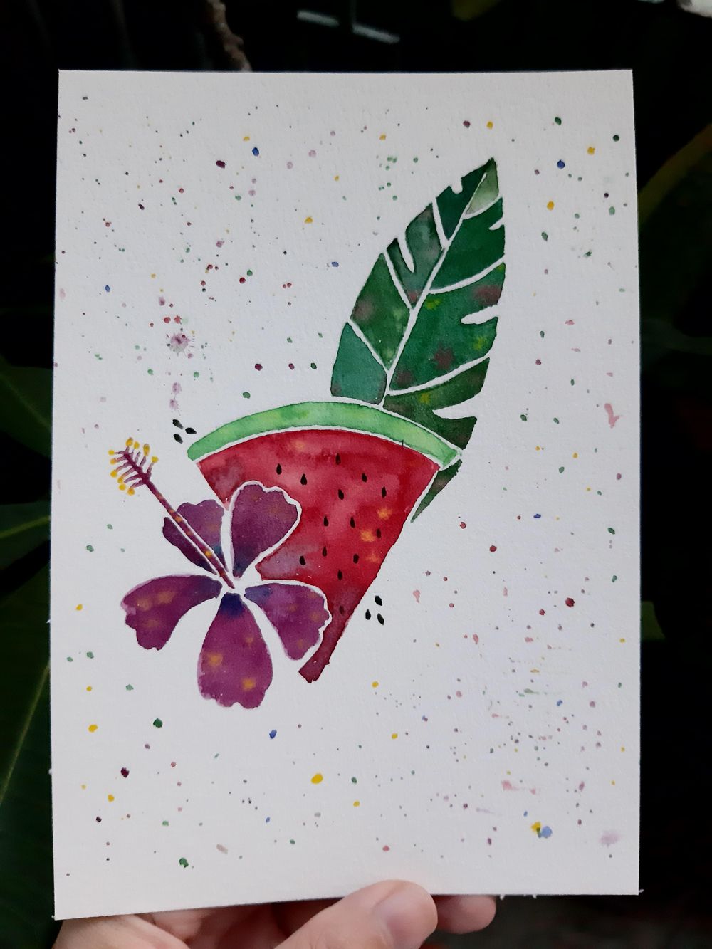 Watermelon Hibiscus and Citrus - image 1 - student project