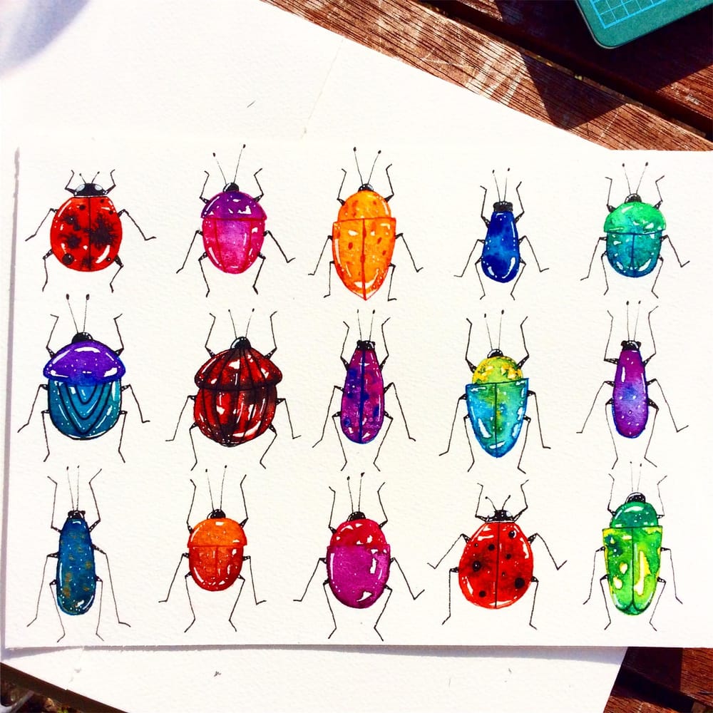 Watercolour and pen - image 3 - student project