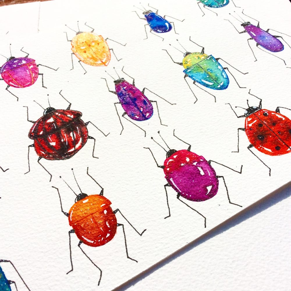 Watercolour and pen - image 1 - student project