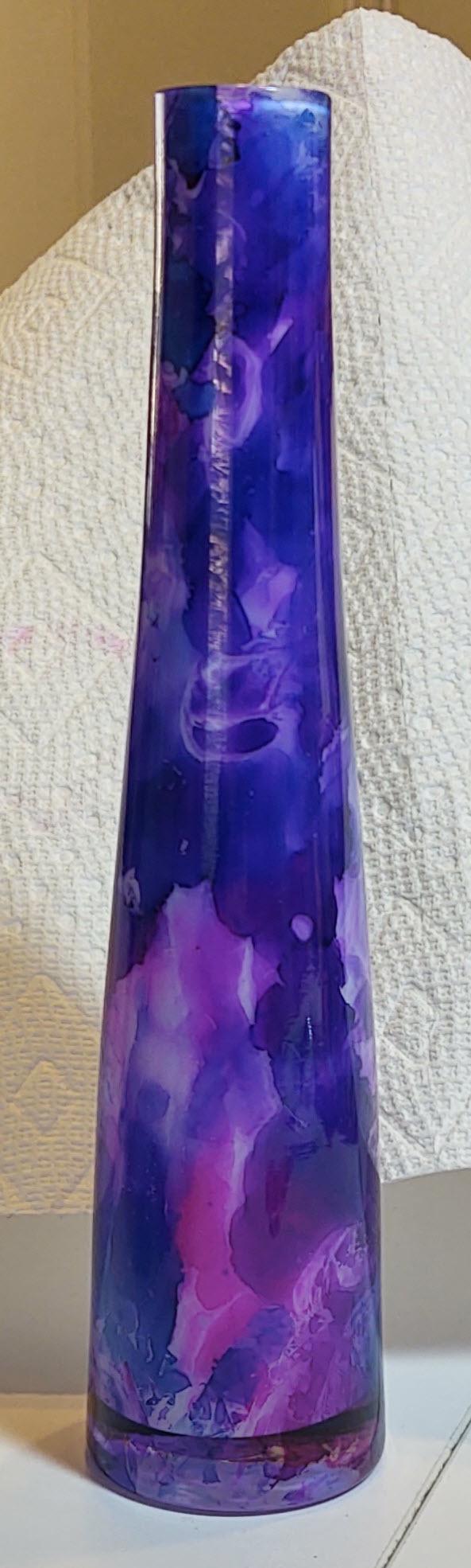 Alcohol Ink Plastic Wrap Technique - image 1 - student project