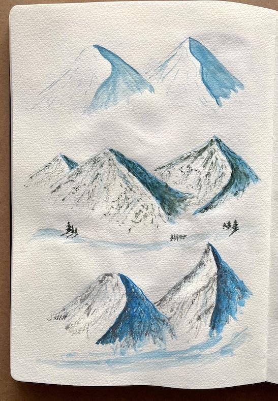 Watercolor landscapes - Z. Nabeel - image 2 - student project