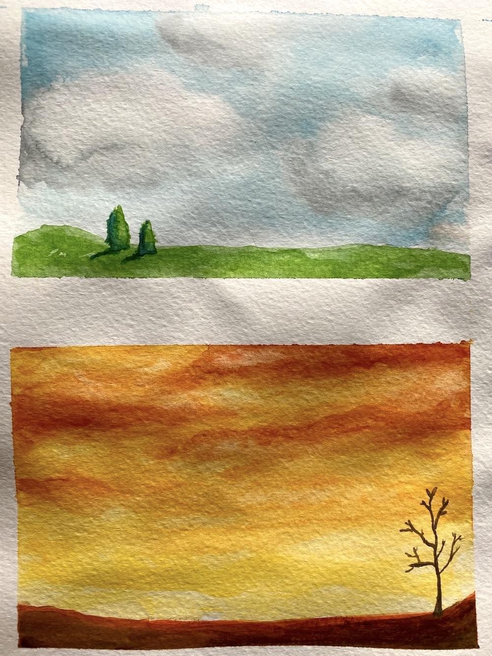 Watercolor landscapes - Z. Nabeel - image 5 - student project