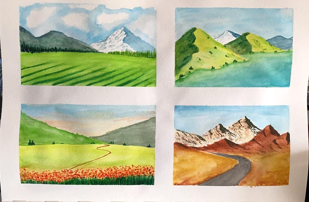 Watercolor landscapes - Z. Nabeel - image 6 - student project