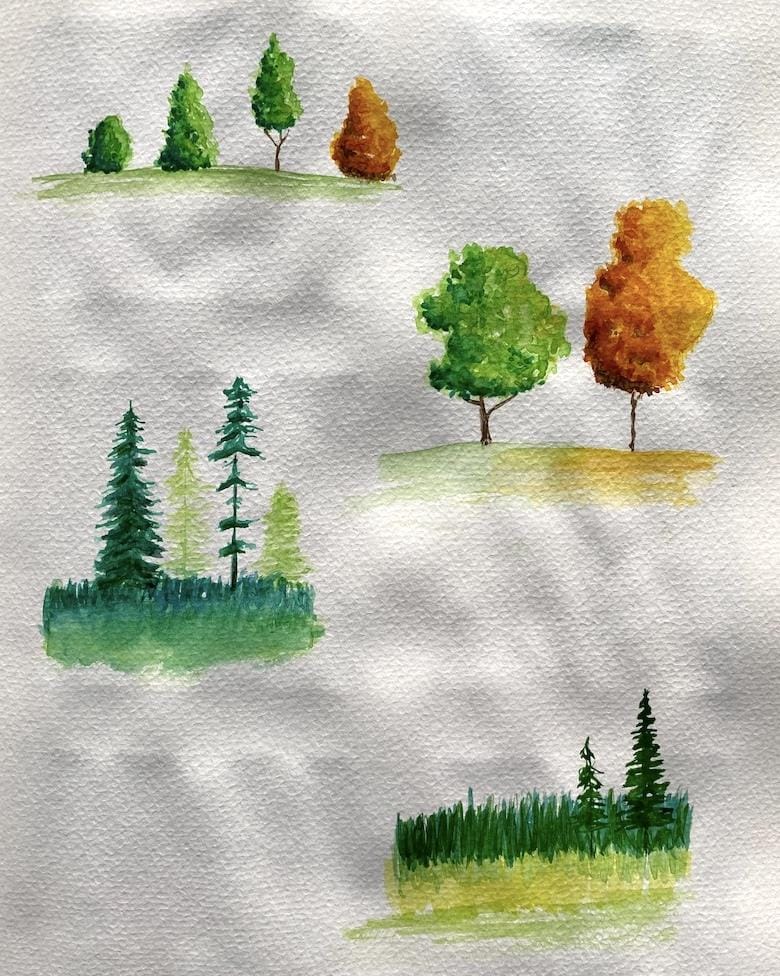 Watercolor landscapes - Z. Nabeel - image 1 - student project