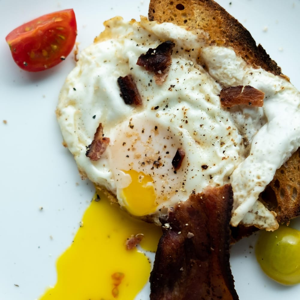 avocado & egg/bacon toasts - image 3 - student project