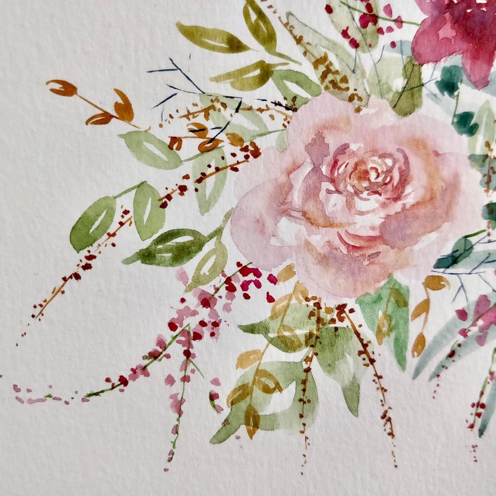 Watercolor Loose Florals: Paint and Explore - image 3 - student project