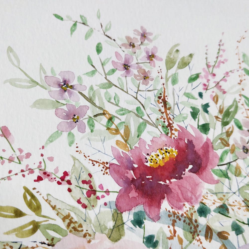 Watercolor Loose Florals: Paint and Explore - image 2 - student project