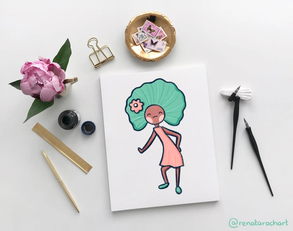 Botanical Character illustration - image 4 - student project