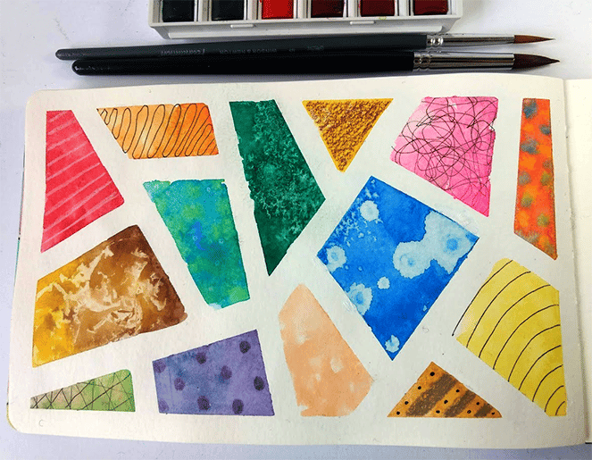 Unusual tools for watercolor - image 1 - student project