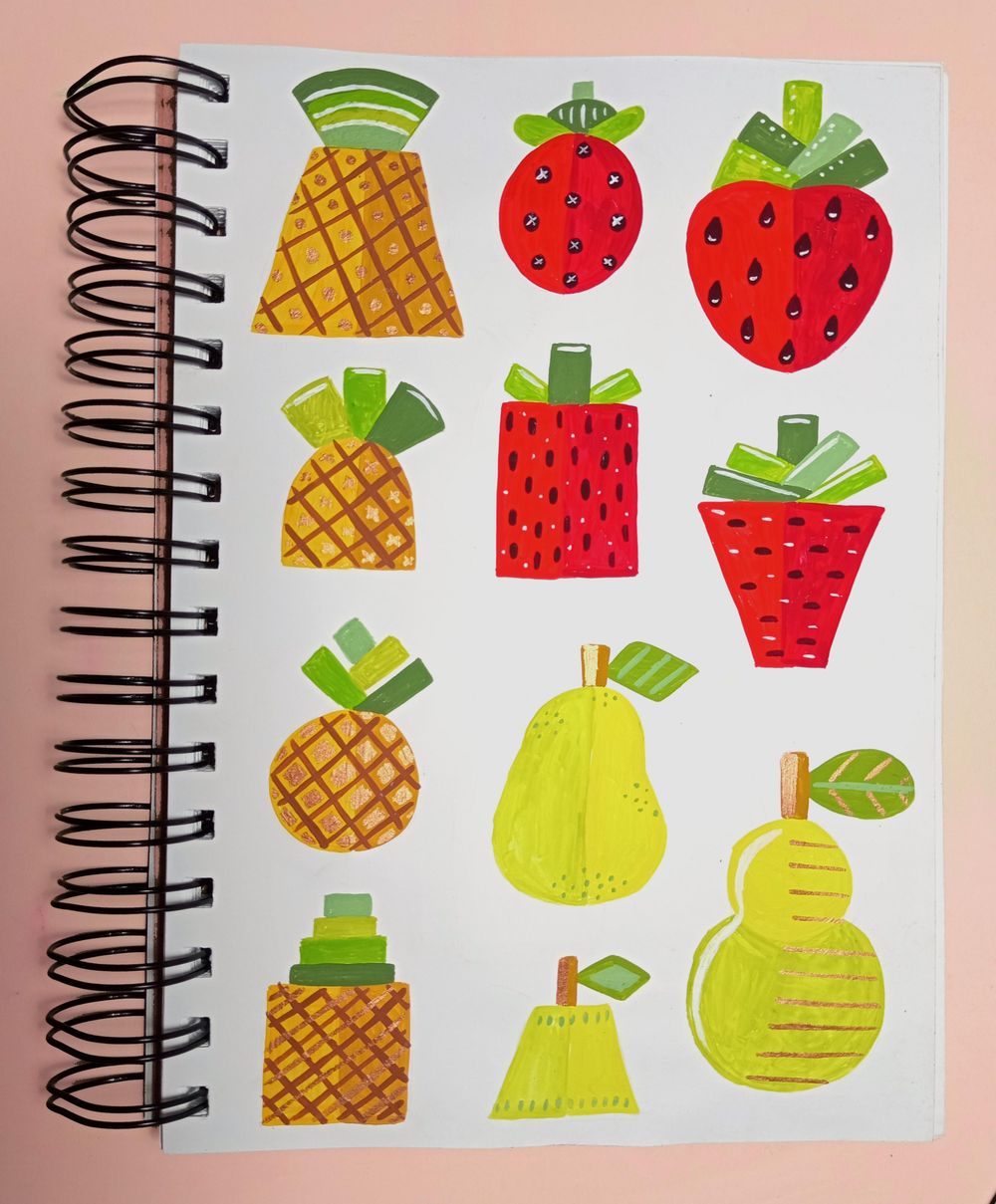 Stylized Tropical Fruits - image 1 - student project