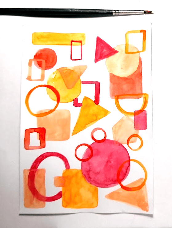 Abstract watercolor - image 1 - student project