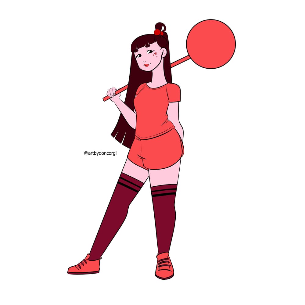 Candy Girl (Coloring Class Project!) - image 2 - student project