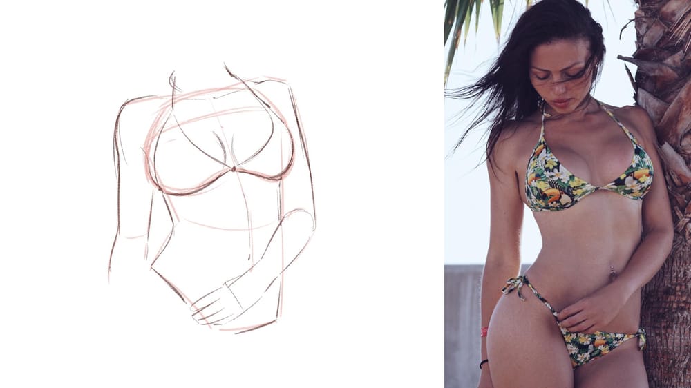 Beach Body [Drawing Breasts Example] - image 2 - student project