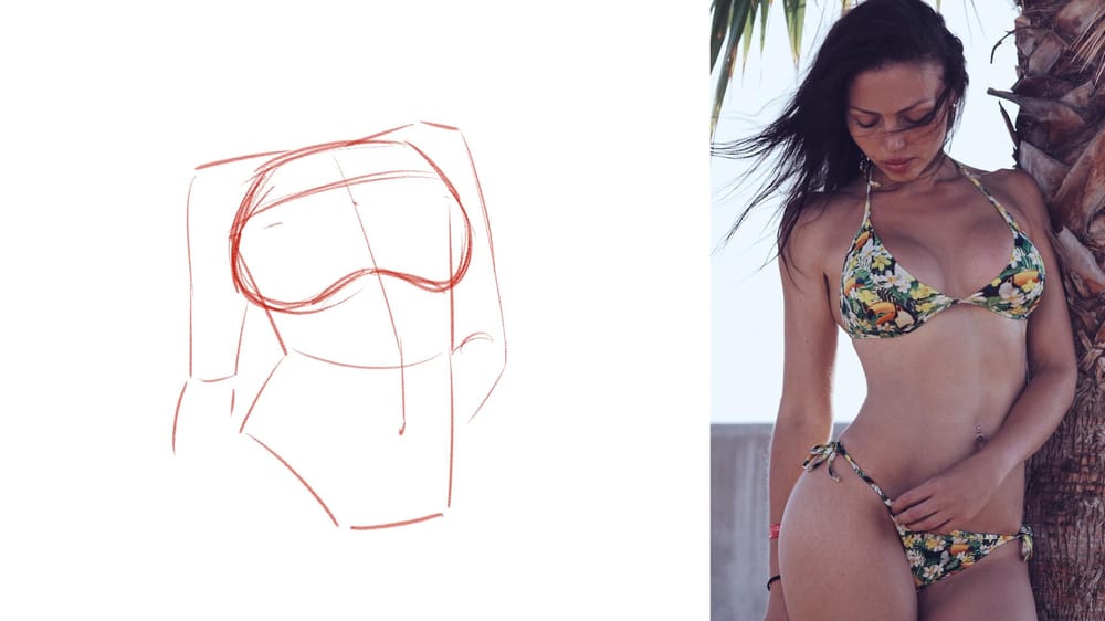 Beach Body [Drawing Breasts Example] - image 1 - student project