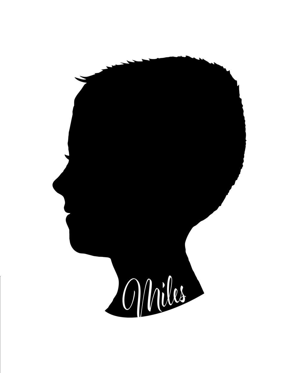 Silhouettes of my grandsons - image 2 - student project