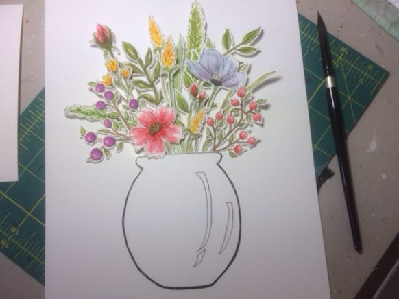 Floral cut-out - image 1 - student project