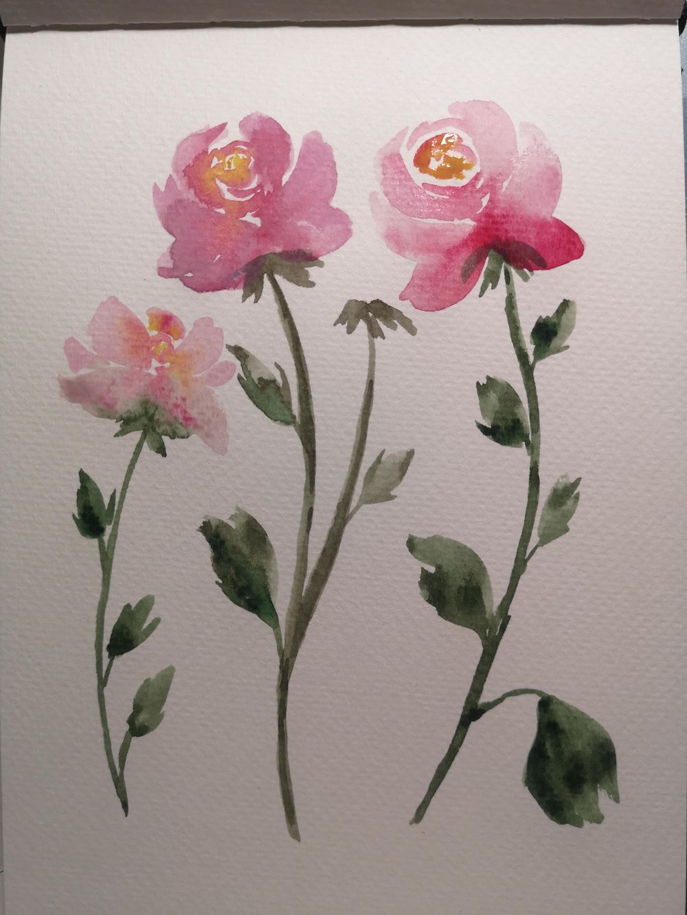 Watercolor Peonies - image 1 - student project