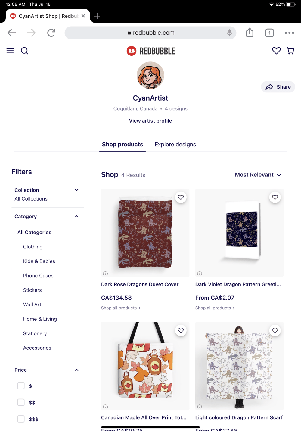 First products on Society6 - image 1 - student project