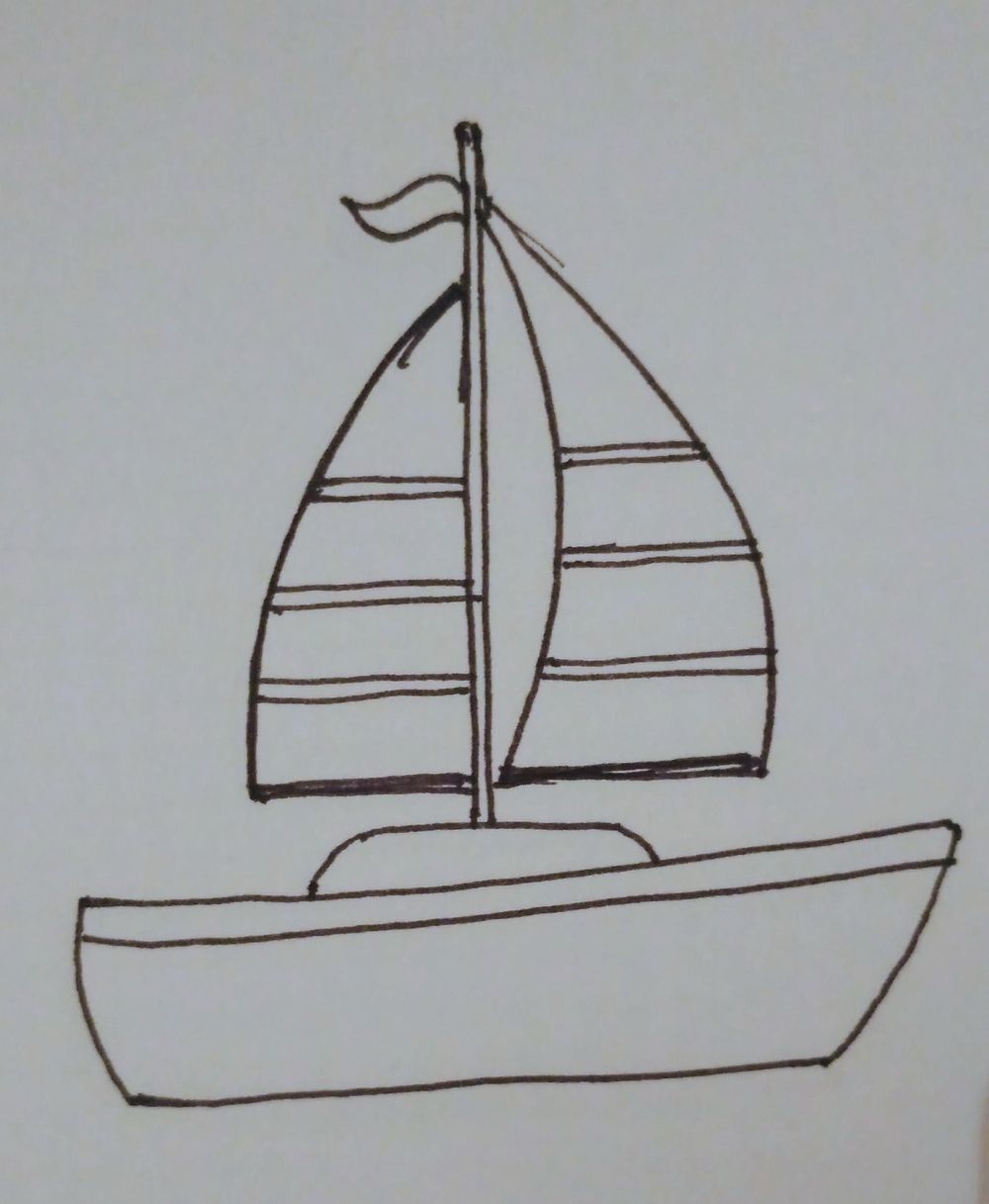 Sea and boats pattern - image 1 - student project