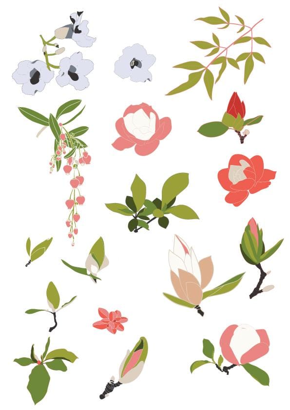 Illustrate from Photos & Paintings: Design 4 Patterns in 3 Weeks (#3) - image 1 - student project
