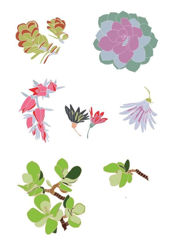 Illustrate from Photos & Paintings: Design 4 Patterns in 3 Weeks (#3) - image 10 - student project
