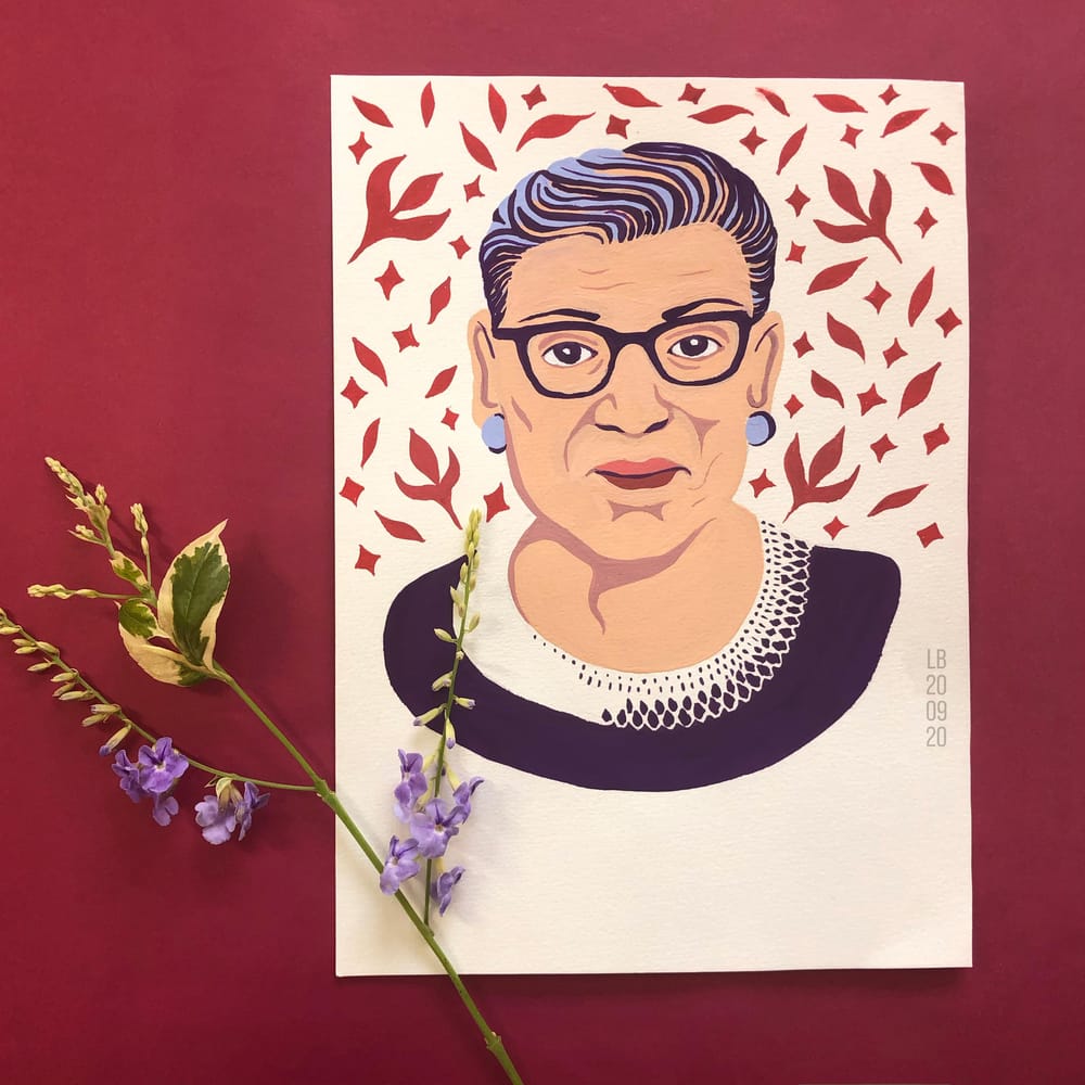 Portrait of Ruth Bader Ginsburg - image 1 - student project